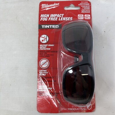 Milwaukee Tool 48-73-2025 Tinted Performance Safety Glasses - New