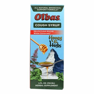 Olbas Cough Syrup Dr Ehningers Bronchial Support Natural Formula Supplement 4 oz