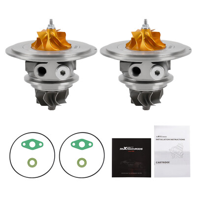 Pair Upgrade Billet Turbo CHRA For BMW X6 X5 550i 750i xDrive N63B44 Twin Turbo