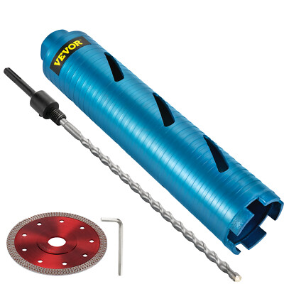 VEVOR 2.5'' Dry Diamond Core Drill Bit for Hard Concrete with SDS Plus Adapter