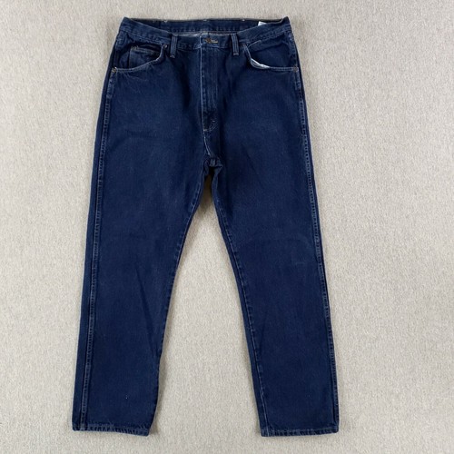 Vintage Wrangler 38x34 (Actual 36x34) Blue Jeans Rugged Wear Heavy Denim Work