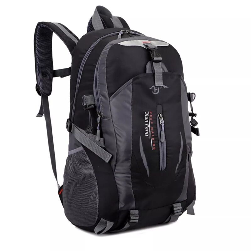 40L Camping Laptop Hiking School Book Bag Men Travel Backpack