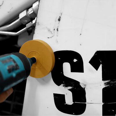 Car Decal Remover Rubber Eraser Wheel Tool for Drill Adhesive Pinstripe Sticker