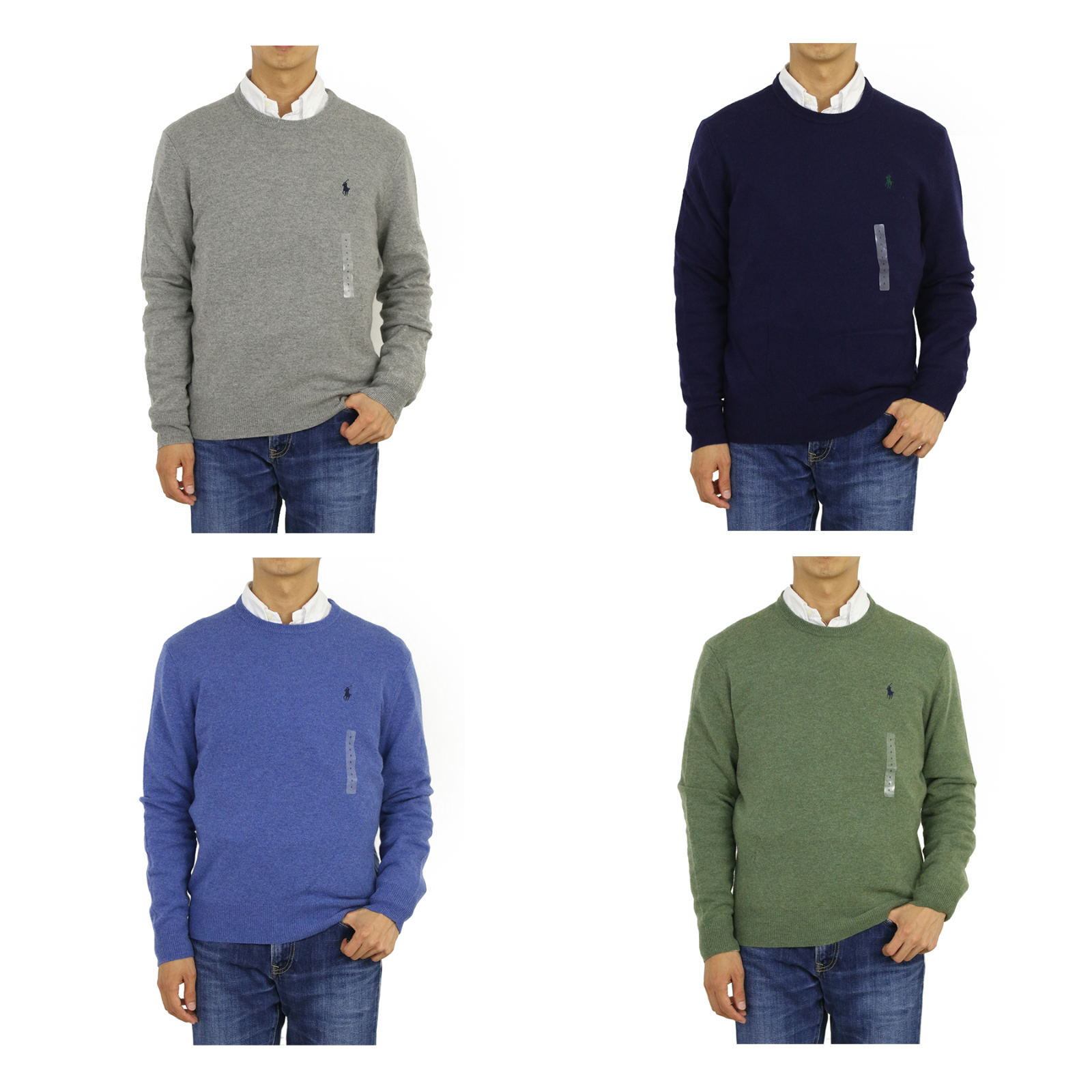 

Пуловер из итальянской пряжи Polo Ralph Lauren с круглым вырезом — 4 цвета —