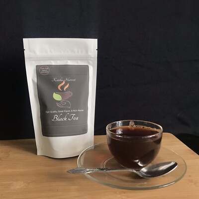 Karibu Harvest Premium High Quality Black CTC Tea leave Blend  4oz 25-30 Serves
