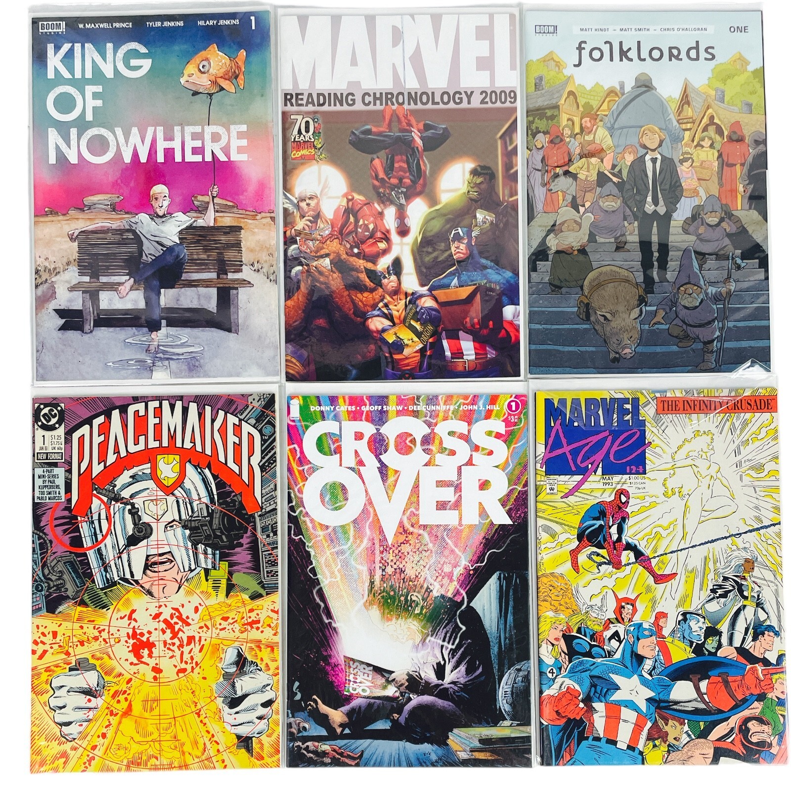Mixed Comic Book Lot DC Marvel Boom Cates Kindt Prince Kupperberg Marvel Indexes