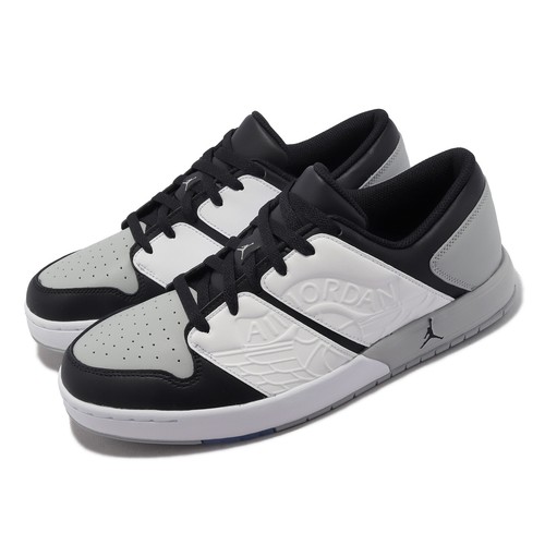 

Мужские повседневные кроссовки Nike Jordan NU Retro 1 Low White Black Grey DV5141-106, Белый, Jordan Nu Retro 1 Low