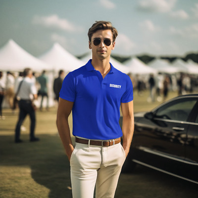 SECURITY POLO SHIRT -  Printed Front and Back size 3x