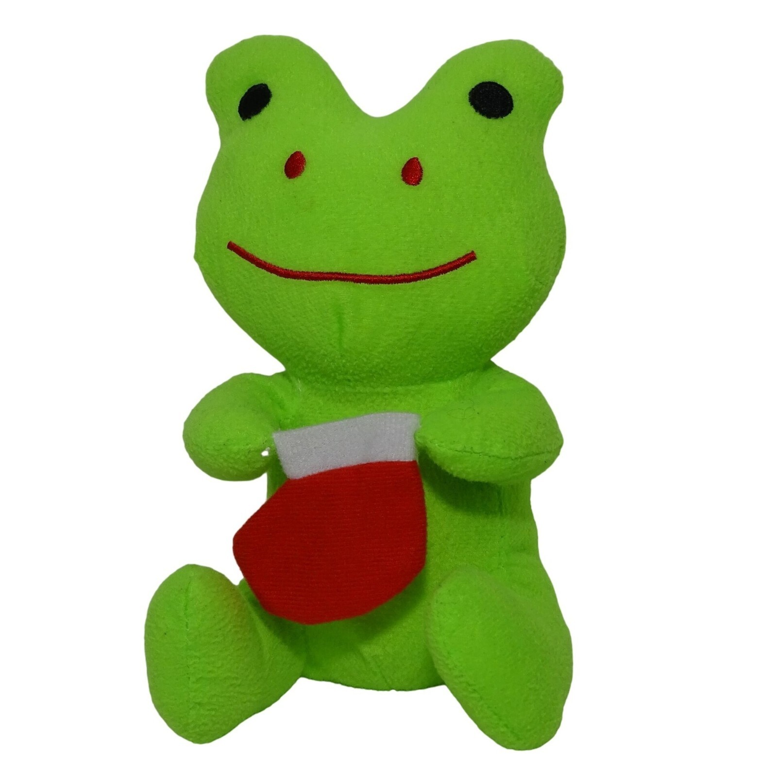 【★大感謝セール】 Toymax XYZ Plush Christmas Frog With Stocking Neon Green 8 ルアー・フライ