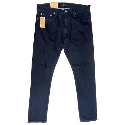 Polo Ralph Lauren Mens Dark Blue Jeans The Sullivan Slim Stretch Denim $115