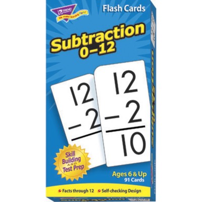 Trend Enterprises Subtraction Flash Cards, Set of 91