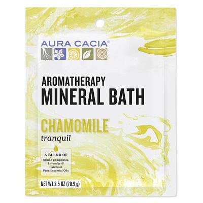 Aura Cacia Mineral Bath-Tranquil Chamomile Соль для ванн 2,5 унции