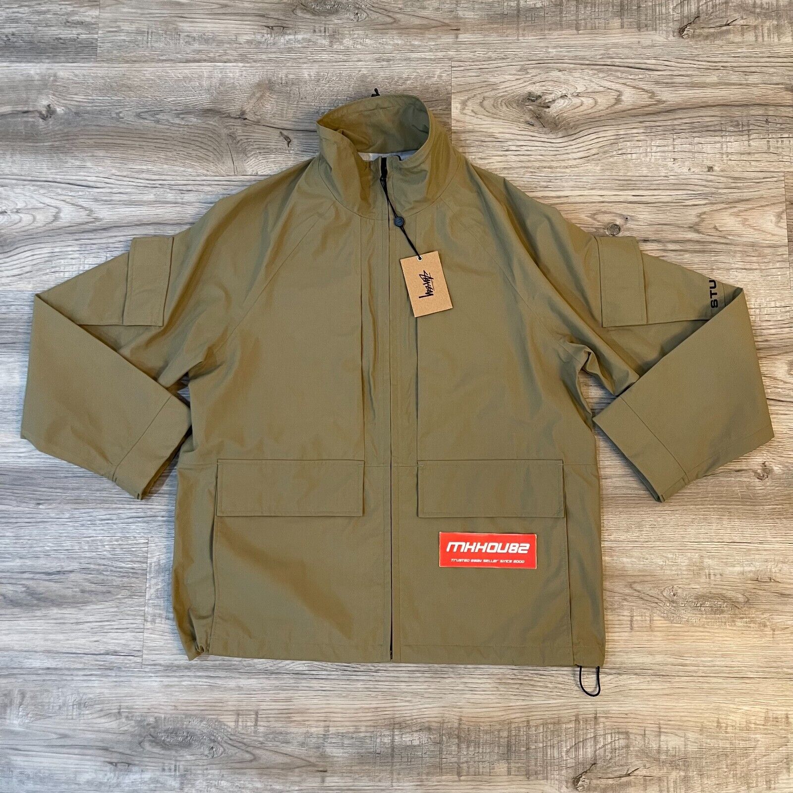 New Stussy Apex Shell Jacket Waterproof Hiking SS Spring New Stussy Apex Shell Jacket Waterproof Hiking SS Spring