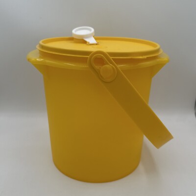 Tupperware Jumbo Canister 5L Yellow Kitchen Beverage Storage Drinkware