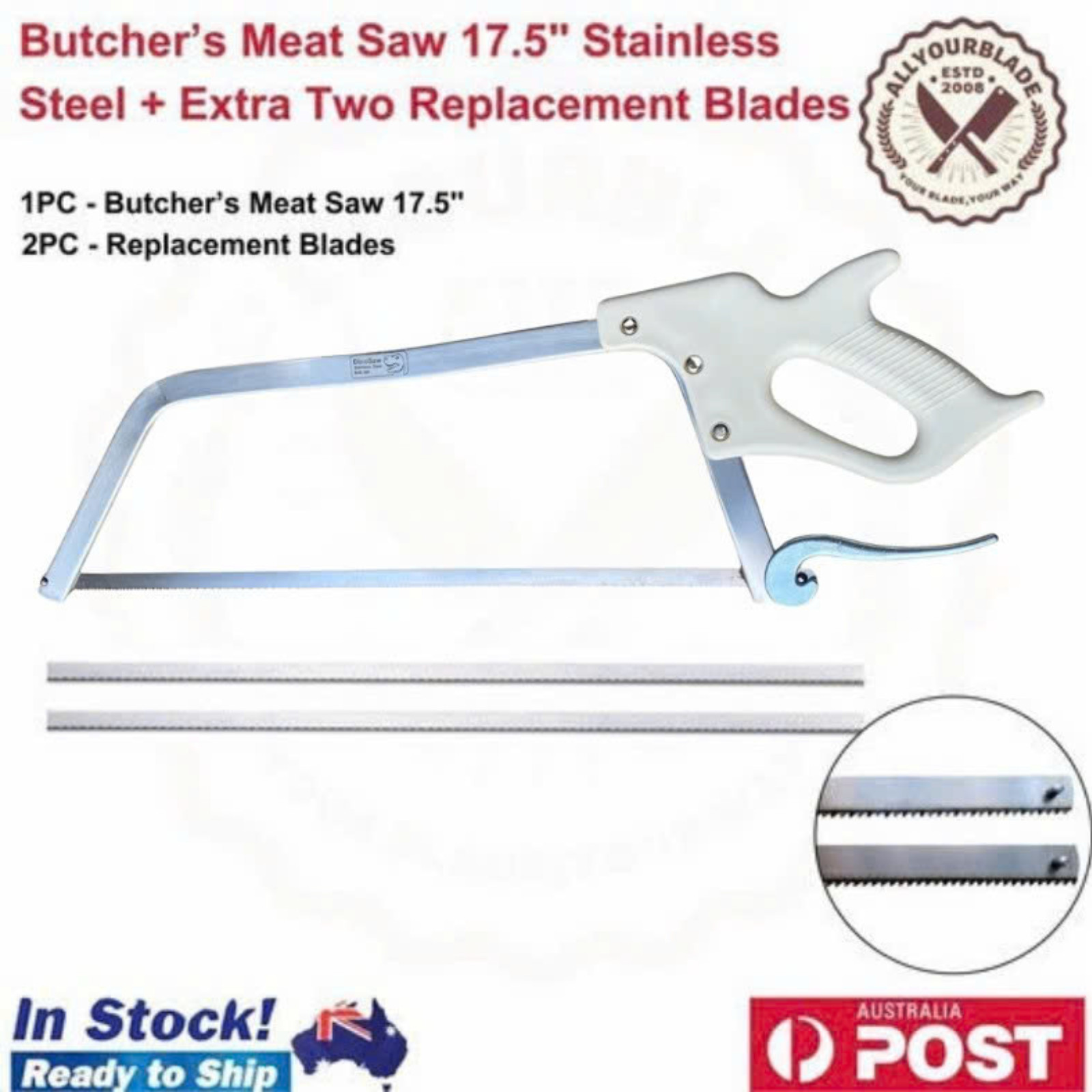 Butchers Meat Handsaw 17.5