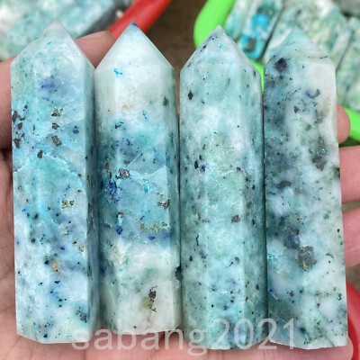 Natural Phoenix Stone Quartz Crystal Obelisk Wand Tower Point Healing Reiki 1pc