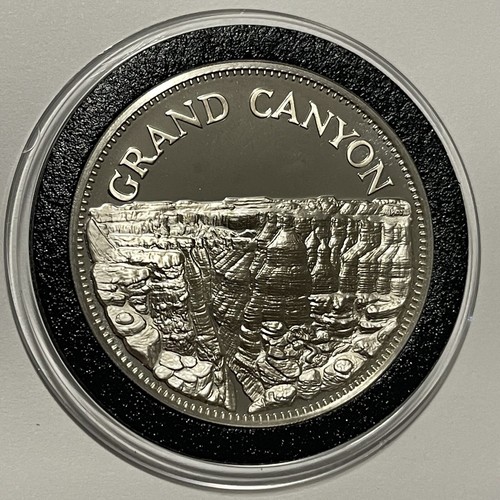 Grand Canyon Colorado River Arizona Rare Sterling Silver Proof Coin Round Medal