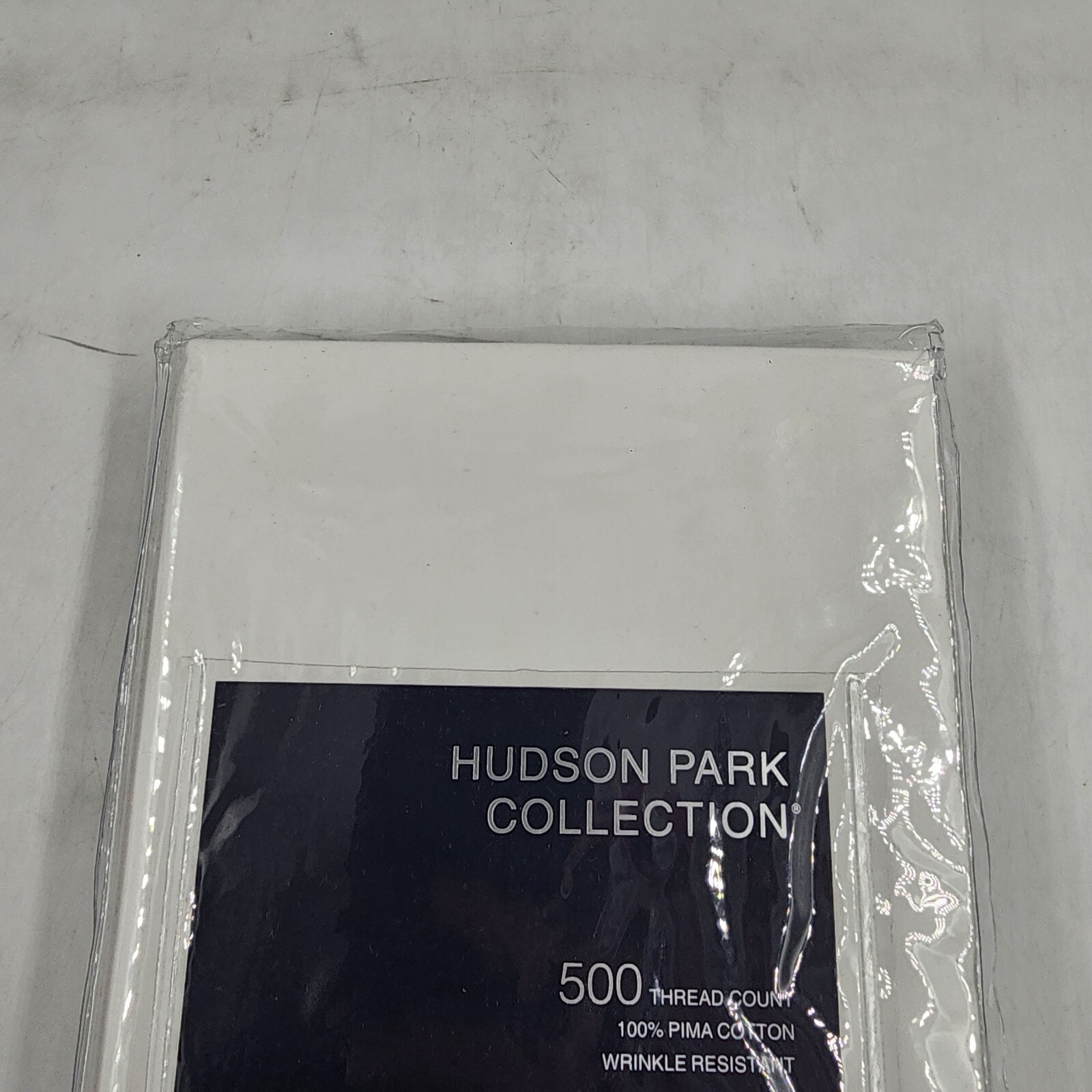 Hudson Park Collection 500TC Embroidered Geo King Sham 20x36in Charcoal/White - Picture 5 of 13