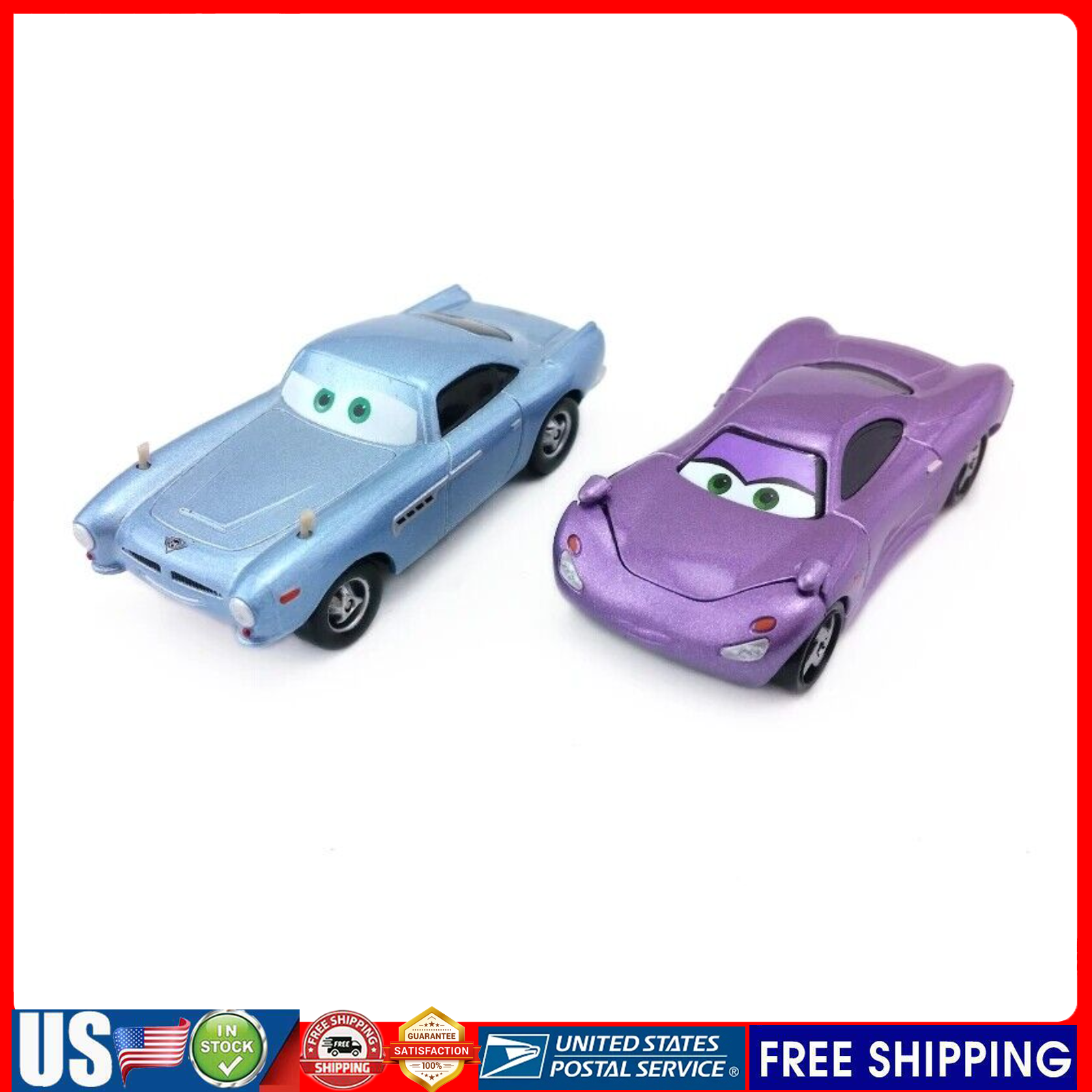 Disney Pixar Cars Friends Of Mcqueen Holly Shiftwell& Finn Mcmissile Car
