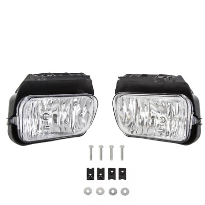 Bumper Fog Lights Lamp W/Bulb For Chevy Silverado Avalanche 2003-2006 Left+Right