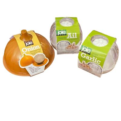 ONE Onion Keeper Storage Pod & TWO Garlic Storage Pods NEW IN PACKAGE joie MSC 