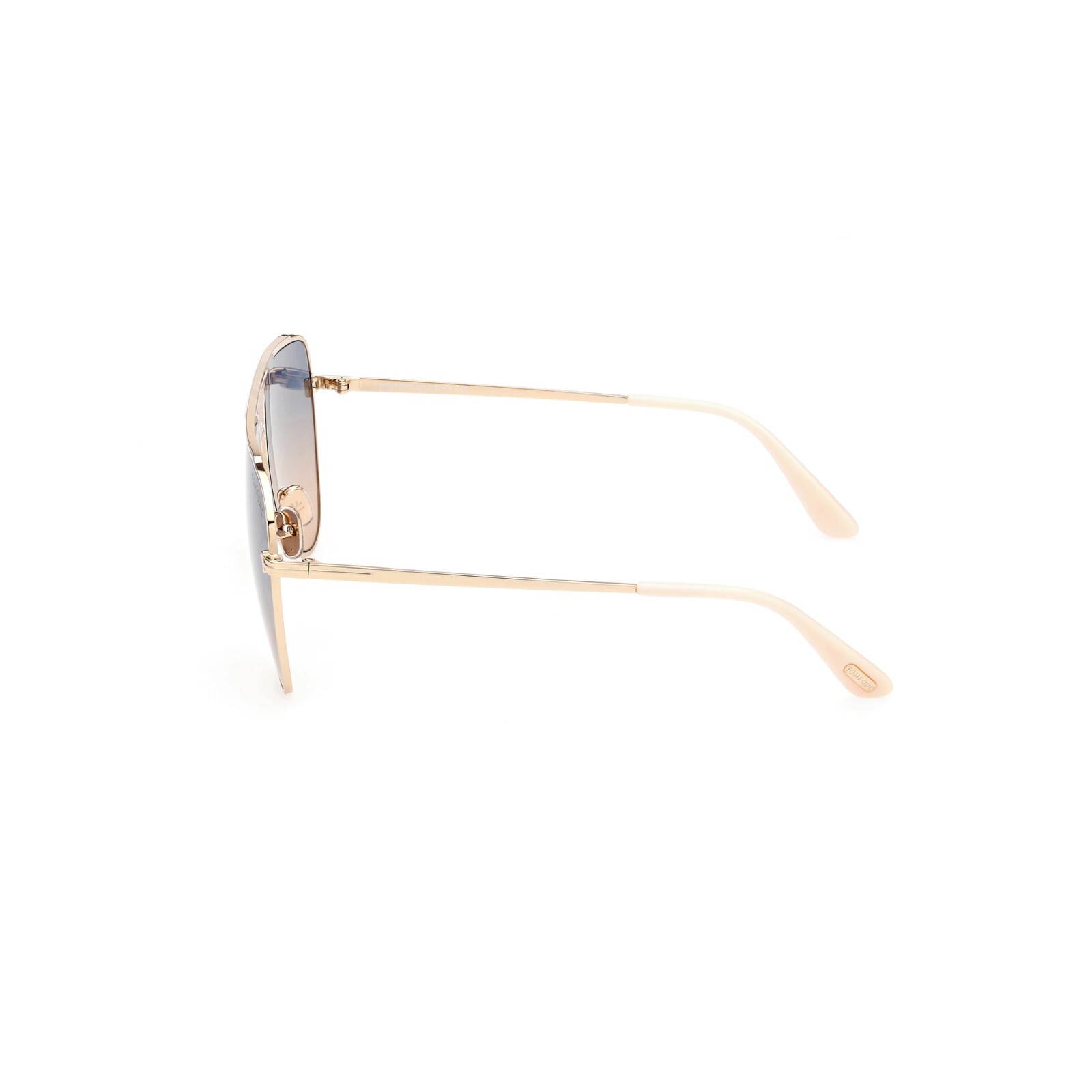 Pre-owned Tom Ford Ethan Ft 0935 28w Shiny Rose Gold Gradient Blue Lens Sunglasses