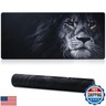 Jahosin Large Gaming Mouse Pad with Stitched Edges,[35.4x15.7In] Extended Mouse Pad with Non-Slip Natural Rubber Base for Gamer/Desktop/Office/Home-90x40 Lion01