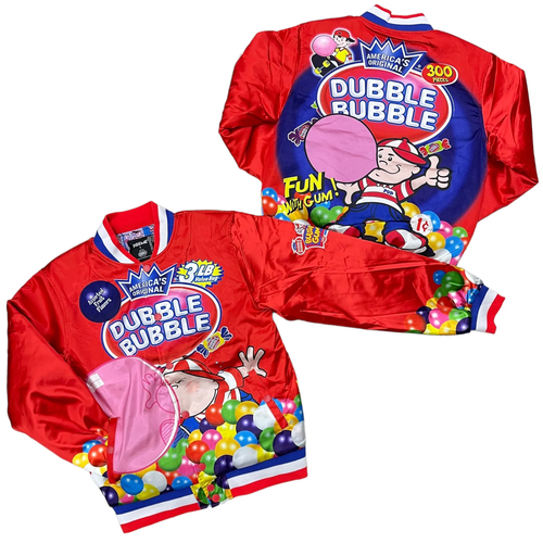 Мужская атласная куртка Preme Red Dubble Bubble Gum — 3XL