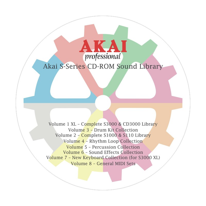 Akai Cd Sound Library Sample S1000 S2000 S2800 S3000 S3200 Xl S5000 S6000 #Ckdb