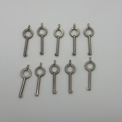 Lot Of 10 Peerless Hand Cuff Keys