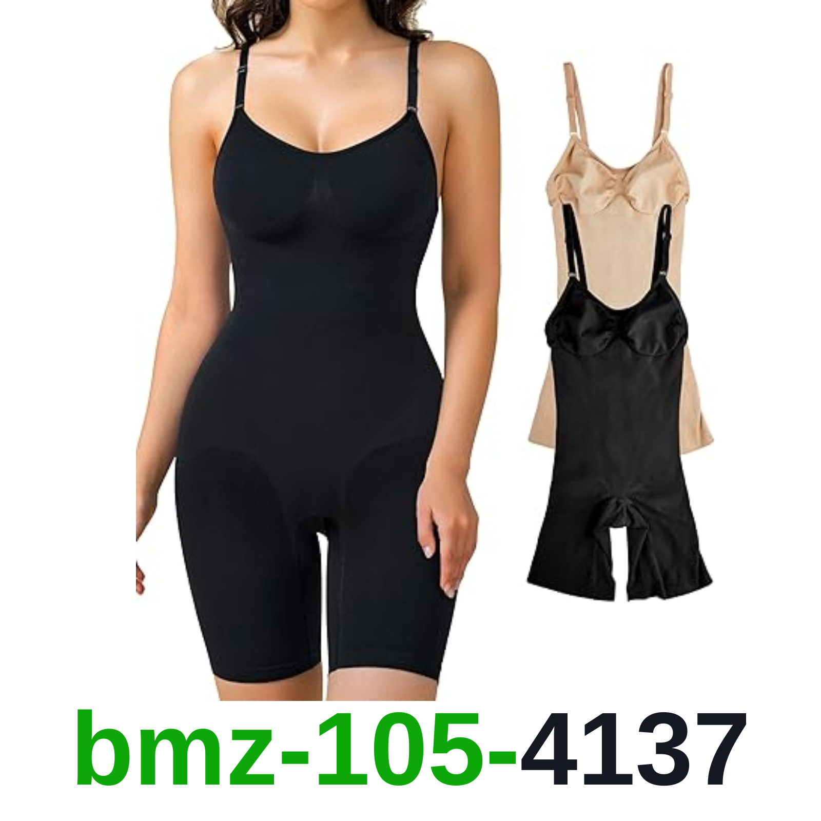 BRABIC 2 Piece Wasit Trainer Bodysuit for Women Tummy Control Shapewear, XXL