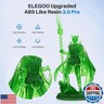 ELEGOO ABS-Like Resin 3.0 Pro, 3D Printer Resin with Low Viscosity and High Precision, 405nm Rapid UV-Curing Photopolymer Resin, 3D Resin for LCD/DLP 3D Printing, Clear Green 2000G