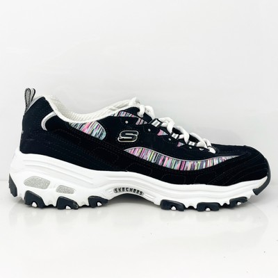 

Skechers Womens D Lites Interlude 11978W Черная повседневная обувь Кроссовки Размер 9.5, Черный, D Lites Interlude