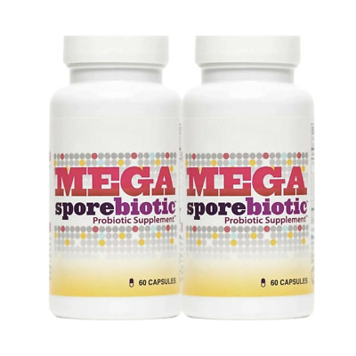 2-Pack MegaSporeBiotic - Natural Probiotic Supplement Mega Sporebiotic -120 Cap