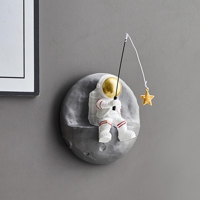 Creative Astronauts Wall Sculpture Decor 3d Background Wall Decor Outer Space Ma