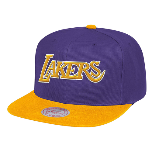Mitchell & Ness Purple/Gold NBA Los Angeles Lakers Wool 2 Tone HWC Snapback -
