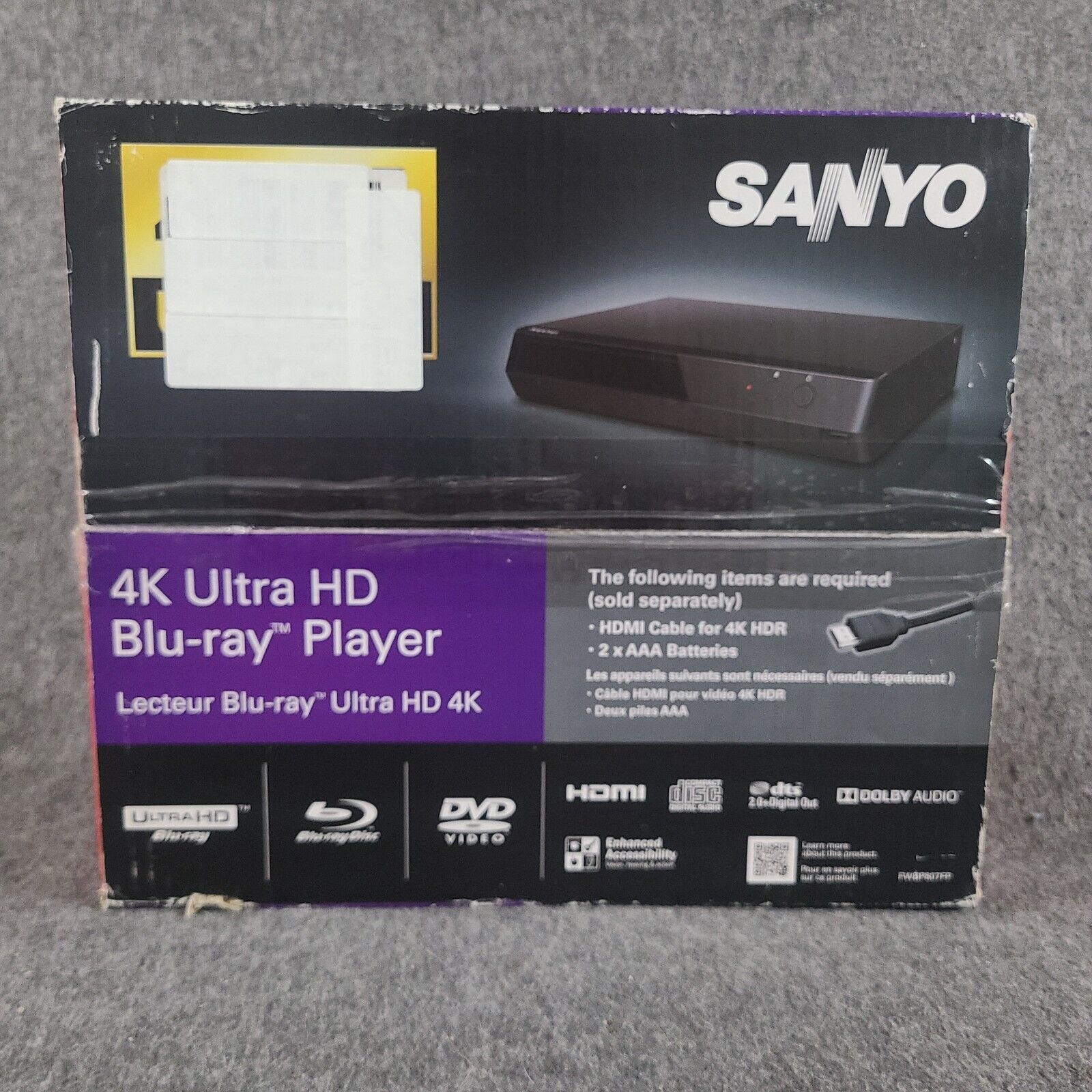 Sanyo 4K Ultra HD Blu-Ray DVD Player FWBP807FP | eBay Sanyo 4K Ultra HD Blu-Ray DVD Player FWBP807FP | eBay