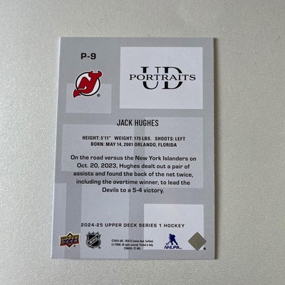 2024 Upper Deck Series 1 #P-9 Jack Hughes UD Portraits