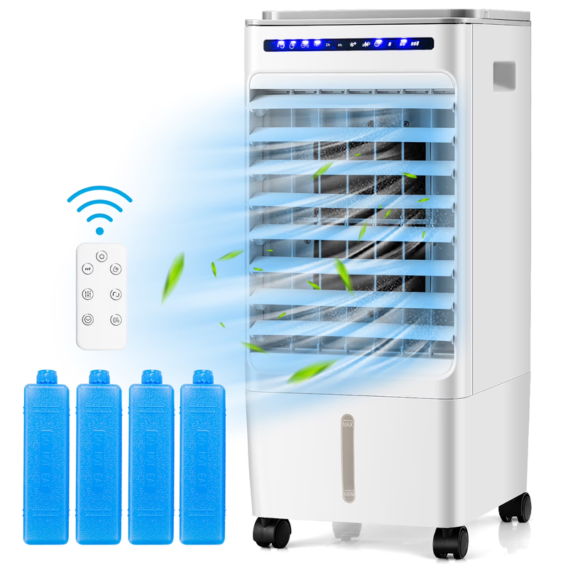 3-In-1 Evaporative Air Cooler Portable Air Cooling Fan W/ Fan ...