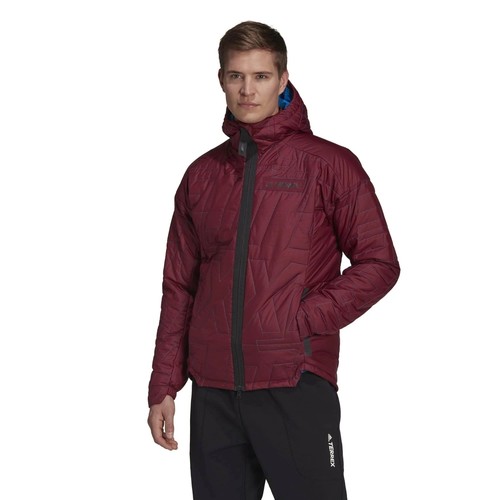 Мужская утепленная куртка с капюшоном adidas Terrex Myshelter Primaloft, цвет Shadow Red