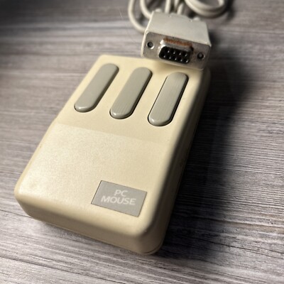 Mouse Systems PC MOUSE Vintage Optical Mouse 3 Button PS/2