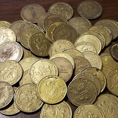 PAC-MAN / Namco Arcade Tokens 23 mm - Lot of 50 Tokens  ***SALE***