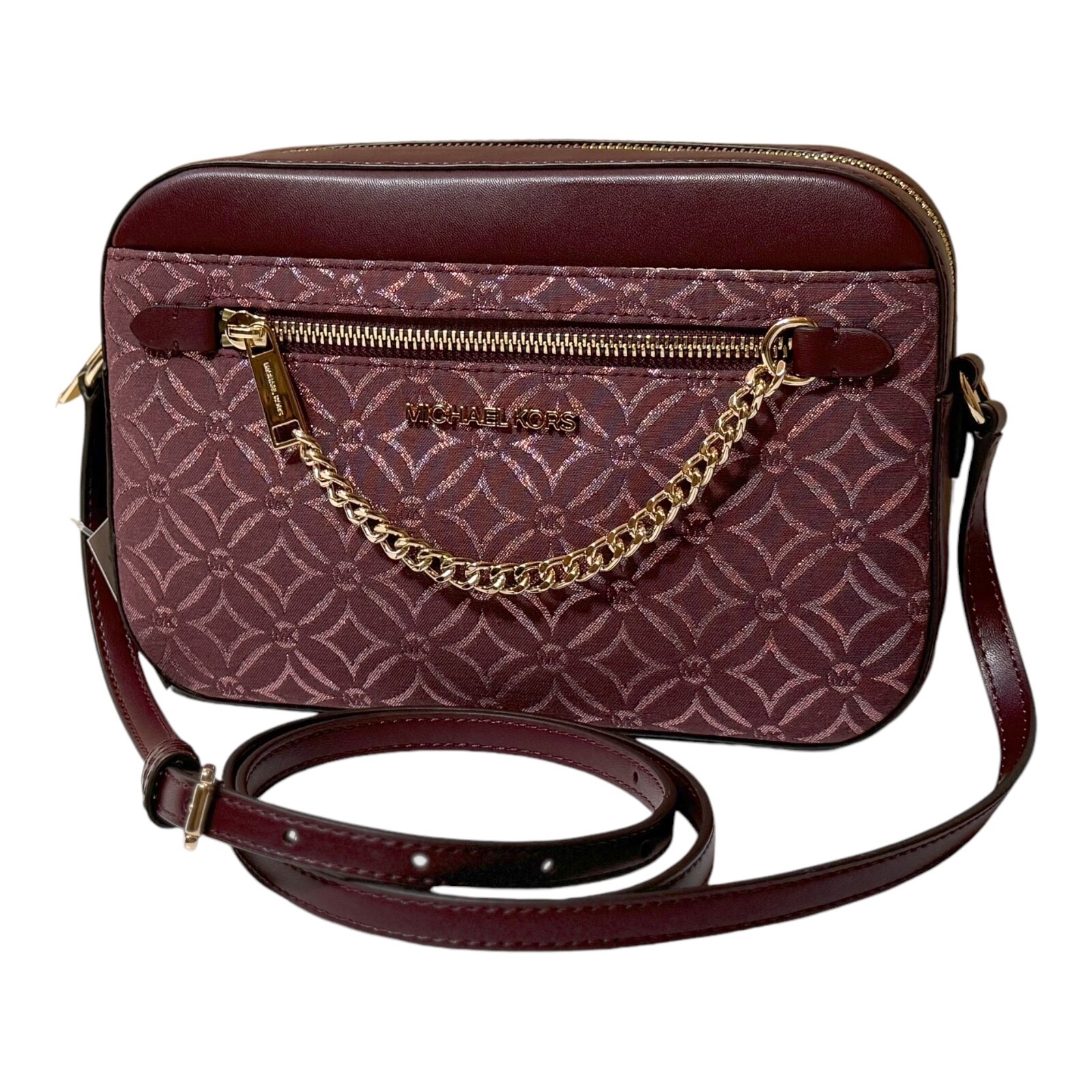 Michael Kors★JET SET ITEM MD PKT XBODY W ATTCH Michael Kors☆JET SET ITEM MD PKT XBODY W ATTCH (Michael