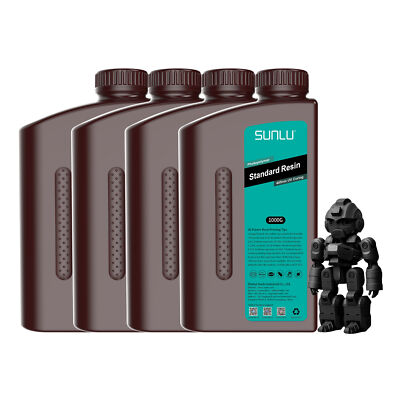 SUNLU 4×1KG 405nm UV Standard Resin for LCD DLP SLA 3D Printer US LA STOCK