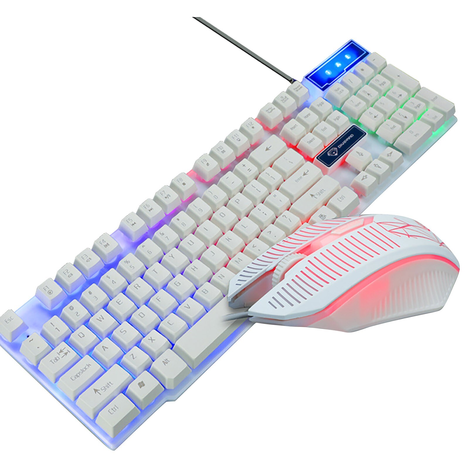 Keyboard And Mouse Combo Gaming Mechanical Color Breathing Keyboard Dampeners