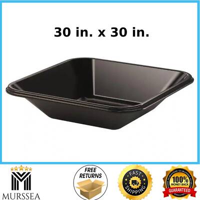 Bon Tool 30 in. x 30 in. Polyethylene Mortar Pan , Rolled edges , Built to last