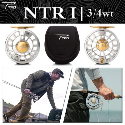 TFO TFR NTR I CG Silver 3/4wt Fly Reel | Lifetime Warranty FREE SHIPPING