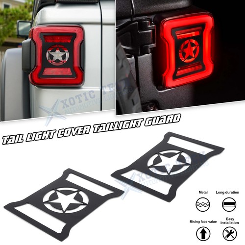 Star Rear Tail Light Cover Decoration Lamp Hoods For Jeep Wrangler JL JLU 2018+