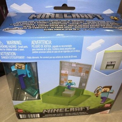 Micro Collection Minecraft DIAMOND MINE Playset with Figure - 2022, Mattel - NEW
