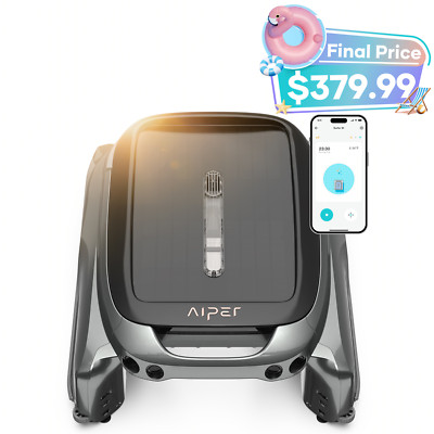 AIPER Surfer S1 Solar Powered Robotic Pool Skimmer Pool Temperature Monitor NEW